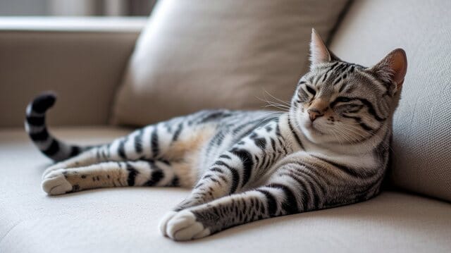 Why Do Cats Wag Their Tails While Lying Down?