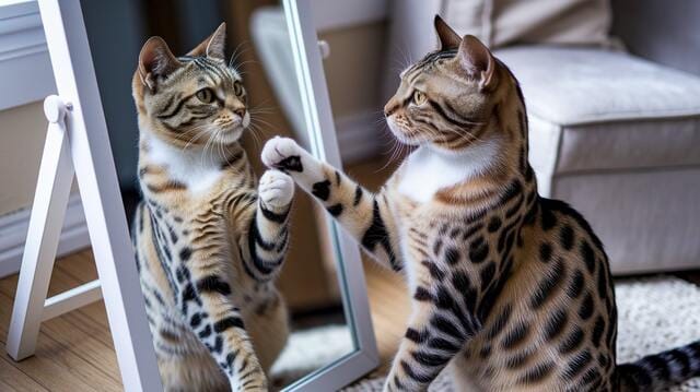 Why Does My Cat Paw at the Mirror