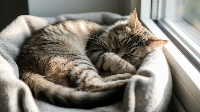 Why Do Cats Cover Their Face When They Sleep - PetWynn