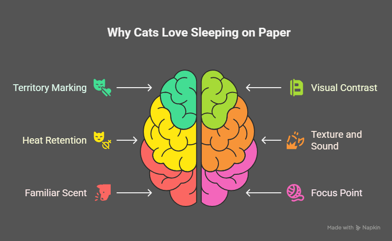 Why Do Cats Like Sleeping on Paper-PetWynn
