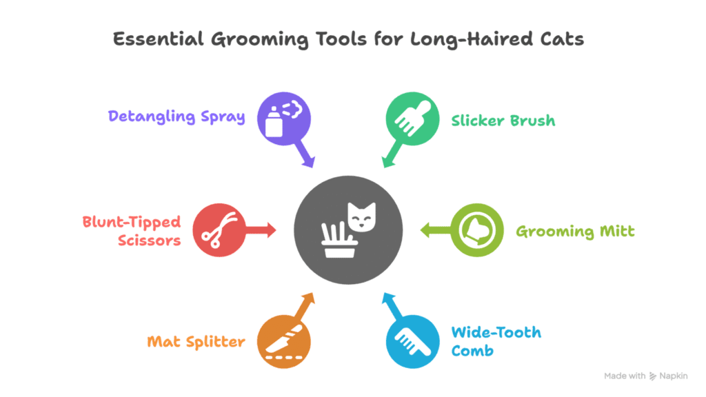 Cat Grooming Frequency for Long-Haired Cats - petwynn