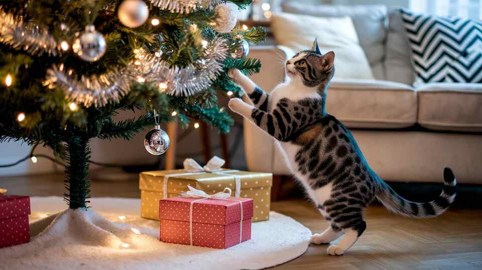 Why Do Cats Attack Christmas Trees - petwynn
