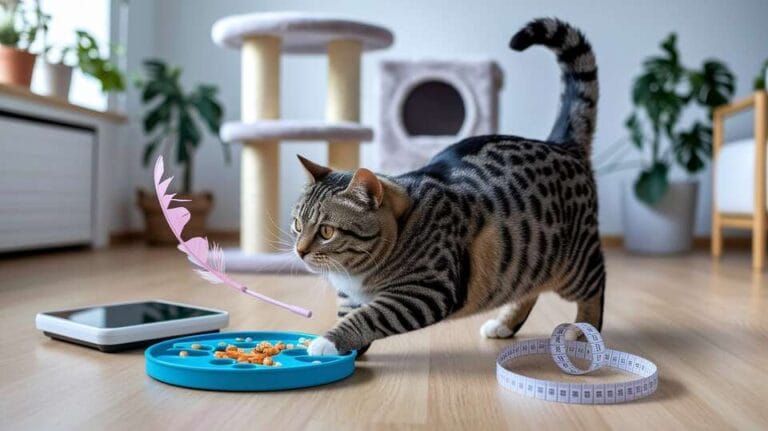 Indoor Cat Weight Loss Tips at Home - petwynn