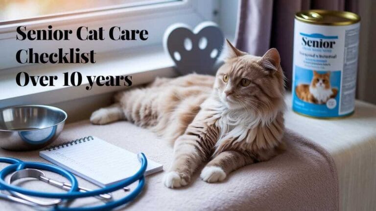 Senior Cat Care Checklist Over 10 Years - petwynn