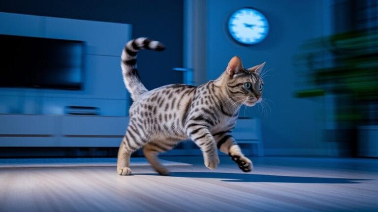 cat zoomies at night - petwynn