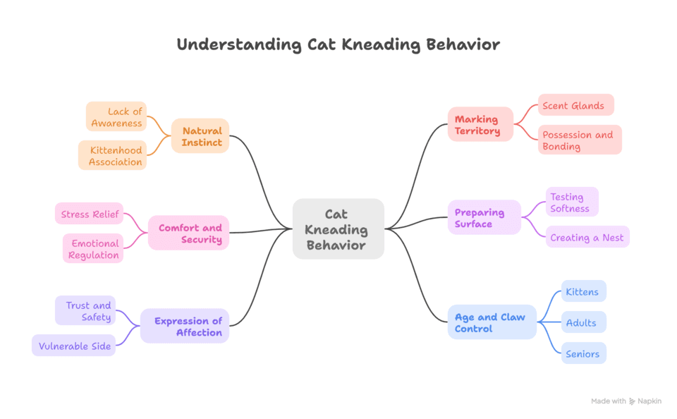 cat kneading with claws out - petwynn - visual selection