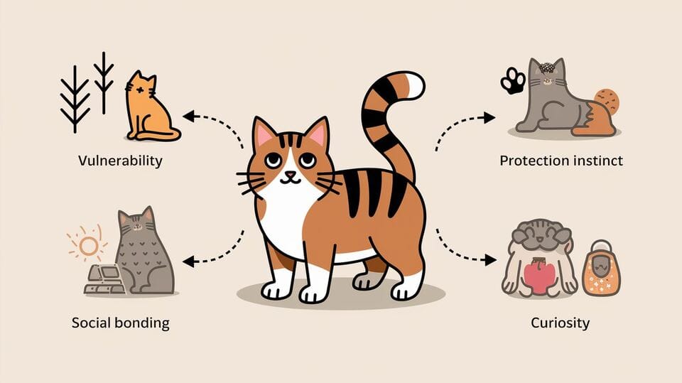 why does my cat guard me when I pee - petwynn