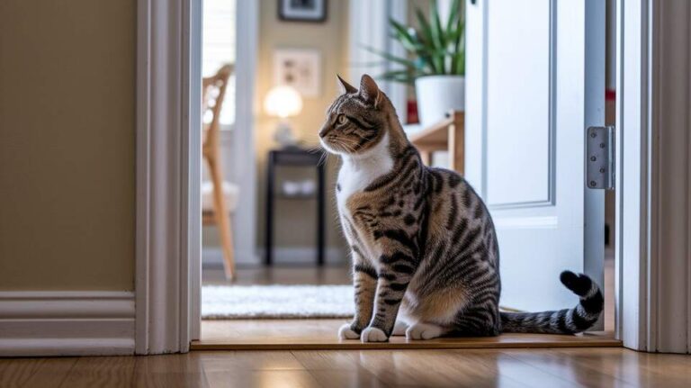 why does my cat guard me when I pee - petwynn