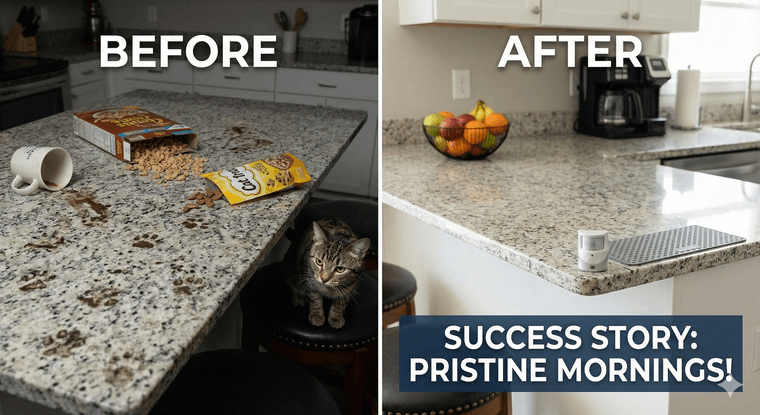 How to Keep Cat Off Kitchen Counter at Night: Proven Methods That Work 7 Before and After Success keep cat off kitchen counter at night petwynn