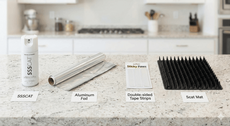 How to Keep Cat Off Kitchen Counter at Night: Proven Methods That Work 4 Deterrent Methods keep cat off kitchen counter at night petwynn