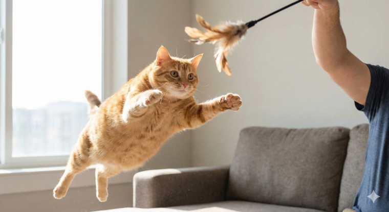 How to Help Overweight Cat Lose Weight indoor cat weight loss tips at home petwynn