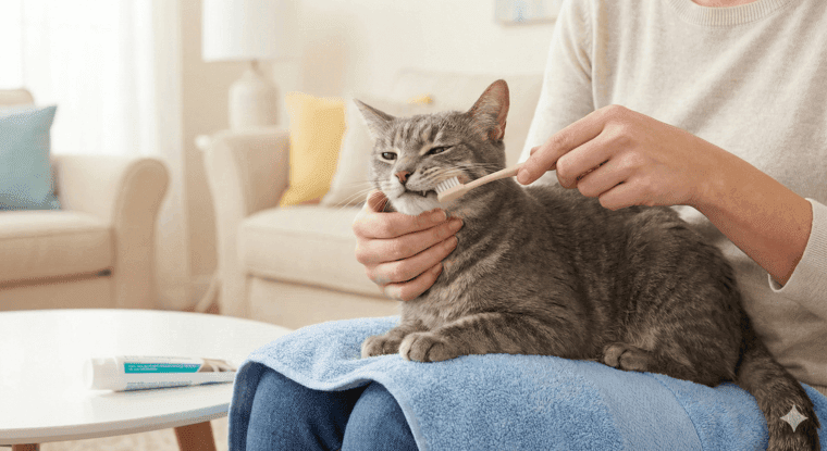 How to Brush a Cat's Teeth Without Stress Easily 5 Step by Step Brushing Technique how to brush a cats teeth without stress petwynn