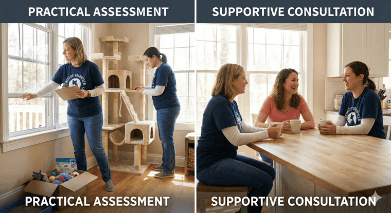 Why Rescue Groups Conduct Home Visits - cat adoption home visit guide - PetWynn